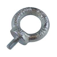 Drop Forged Eye Bolts, 1/8" Dia., 1/2" L, Uncoated Natural Finish, 154 lbs (70 kg) Capacity Northern Industrial Supply Inc.