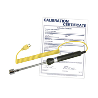 Sonde thermocouple de surface avec certificat de calibration, 500 °C (932°F) Temp. max. Northern Industrial Supply Inc.