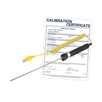 Sonde thermocouple &agrave; immersion avec certificat de calibration, 600 °C (1112°F) Temp. max. Northern Industrial Supply Inc.
