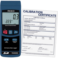 Thermo-an&eacute;mom&egrave;tre avec certificat de calibration, Enregistrement des donn&eacute;es, Gamme de v&eacute;locit&eacute; d'air de 0,4 - 30 m/sec Northern Industrial Supply Inc.