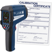 Professional Infrared Thermometer with Integrated Type K Thermocouple & Calibration Certificate, -58 - 3362°F (-50 - 1850°C), 55:1, Adjustable Emmissivity Northern Industrial Supply Inc.