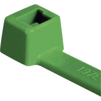 UL Rated PA66 Cable Ties, 4" Long, 18 lbs. Tensile Strength, Green Northern Industrial Supply Inc.