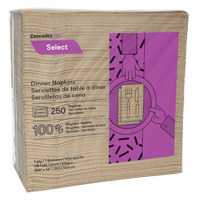 Pro Select 1/8 Fold Dinner Napkins, 1 Ply, 15.5" x 16" Northern Industrial Supply Inc.
