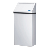 Wall-Mounted Waste Receptacle, Steel, 13.2 US gal. Northern Industrial Supply Inc.
