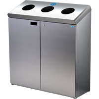 Station de recyclage au sol, Vrac, Acier inoxydable, 42 gal. Northern Industrial Supply Inc.