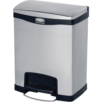 Contenant &agrave; d&eacute;chets Slim Jim , Acier inoxydable, Capacit&eacute; 8 gal. US Northern Industrial Supply Inc.