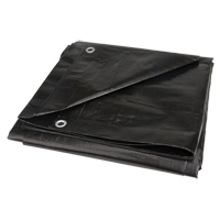 Tarp, Light Industrial Duty, Black, 6' x 8' x 8 mils Northern Industrial Supply Inc.