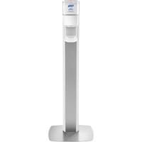 Messenger ES8 Silver Panel Floor Stand with Dispenser Northern Industrial Supply Inc.