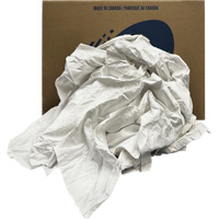 Recycled Wiping Rags, Cotton, White, 20 lbs. Northern Industrial Supply Inc.