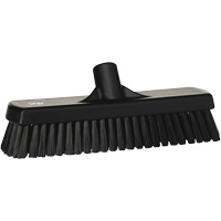 Deck & Wall Scrub Broom, Stiff Bristles, 12", Polyester, Black Northern Industrial Supply Inc.