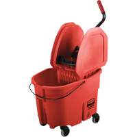 Ensemble de seau pour vadrouille et essoreuse WaveBrake, Pression vers le bas, 8,75 gal. US (35 pintes), Rouge Northern Industrial Supply Inc.