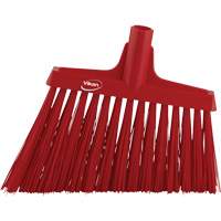 Angle Broom Head, X-Coarse Bristles, 12", Polyester, Red Northern Industrial Supply Inc.