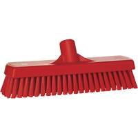 Deck & Wall Scrub Brush, Stiff Bristles, 12", Polyester, Red Northern Industrial Supply Inc.