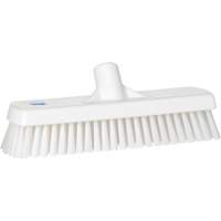 Deck & Wall Scrub Brush, Stiff Bristles, 12", Polyester, White Northern Industrial Supply Inc.