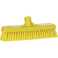 Deck & Wall Scrub Brush, Stiff Bristles, 12", Polyester, Yellow Northern Industrial Supply Inc.