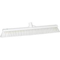 Combo Bristle Push Broom, Coarse/Fine Bristles, 24", Polyester, White Northern Industrial Supply Inc.