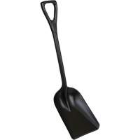 One-Piece Hygienic Shovel, 10" x 6" Blade, 37-1/2" Length, Plastic, Black Northern Industrial Supply Inc.