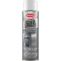 Produit de polissage et nettoyage pour l'acier inoxydable, 20 oz, Canette a&eacute;rosol Northern Industrial Supply Inc.