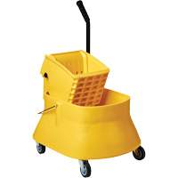 Ensemble de seau pour vadrouille et essoreuse Champ, Pression lat&eacute;rale, 7,5 gal. US (30 pintes), Jaune Northern Industrial Supply Inc.