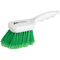 Brosse &agrave; recoins &agrave; manche court, 9" l, Soies Synth&eacute;tique, Vert Northern Industrial Supply Inc.