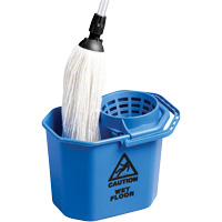 Seau &agrave; usage intensif avec essoreuse conique, Passoire, 3 gal. US (12 pintes), Bleu Northern Industrial Supply Inc.