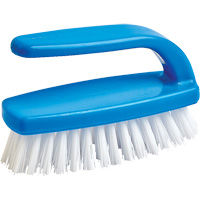 Brosse pour le nettoyage des ongles, 4" l, Soies Synth&eacute;tique, Bleu/Blanc Northern Industrial Supply Inc.