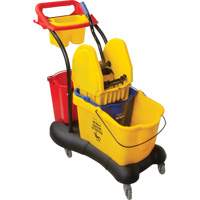 Chariot &agrave; vadrouille multifonction, Pression vers le bas, 9,5 gal. US (38 pintes), Jaune Northern Industrial Supply Inc.