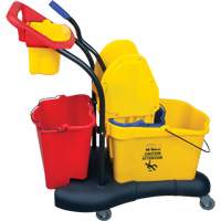 Chariot &agrave; vadrouille multifonction, Pression vers le bas, 9,5 gal. US (38 pintes), Jaune Northern Industrial Supply Inc.