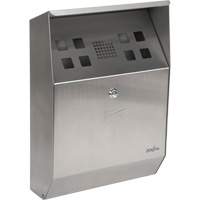 Smoking Receptacle, Wall-Mount, Stainless Steel, 1.6 Litres Capacity, 13-4/5" Height Northern Industrial Supply Inc.