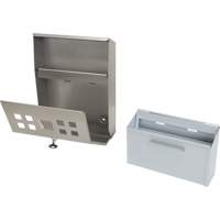 Smoking Receptacle, Wall-Mount, Stainless Steel, 1.6 Litres Capacity, 13-4/5" Height Northern Industrial Supply Inc.