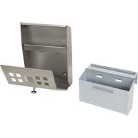 Smoking Receptacle, Wall-Mount, Stainless Steel, 1.6 Litres Capacity, 13-4/5" Height Northern Industrial Supply Inc.