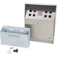 Smoking Receptacle, Wall-Mount, Stainless Steel, 1.6 Litres Capacity, 13-4/5" Height Northern Industrial Supply Inc.