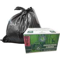 EcoLogo&reg; Garbage Bags, X-Strong, 48" W x 60" L, Clear, 246.05 L (65 Gal.) Capacity Northern Industrial Supply Inc.