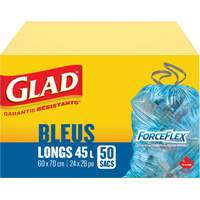 Sacs de recyclage 45 L, R&eacute;gulier, 24" la x 28" lo, Bleu Northern Industrial Supply Inc.