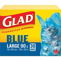 Sacs de recyclage 45 L, R&eacute;gulier, 30" la x 33" lo, Bleu Northern Industrial Supply Inc.