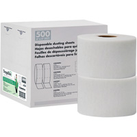 TrapEze&reg; Double Roll Disposable Dusting Sheets, Polyester, White Northern Industrial Supply Inc.