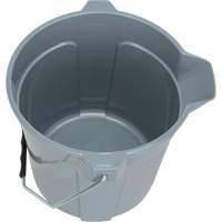 Seau rond avec bec verseur, Capacit&eacute; de 2,64 gal. US (10,57 pintes), Gris Northern Industrial Supply Inc.