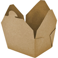 Contenants pour aliments &agrave; emporter Kraft, Ondul&eacute;, Rectangulaire Northern Industrial Supply Inc.