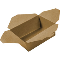 Contenants pour aliments &agrave; emporter Kraft, Ondul&eacute;, Rectangulaire Northern Industrial Supply Inc.