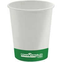 Gobelets en papier compostable chaud/froid &agrave; paroi simple, 8 oz, Multicolore Northern Industrial Supply Inc.
