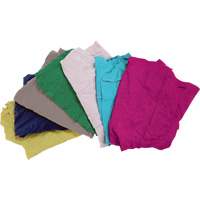 Recycled Material Wiping Rags, Cotton, Mix Colours, 10 lbs. Northern Industrial Supply Inc.