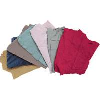 Chiffons fabriqu&eacute;s &agrave; partir de mat&eacute;riaux recycl&eacute;s, Molleton, M&eacute;lange de couleurs, 10 lb Northern Industrial Supply Inc.