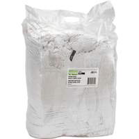 Chiffons fabriqu&eacute;s &agrave; partir de mat&eacute;riaux recycl&eacute;s, Coton, Blanc, 25 lb Northern Industrial Supply Inc.