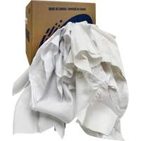 Recycled Wiping Rags, Cotton, White, 10 lbs. Northern Industrial Supply Inc.