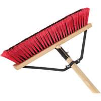 Push Broom with Braced Handle, 18", Medium, PVC Bristles Northern Industrial Supply Inc.