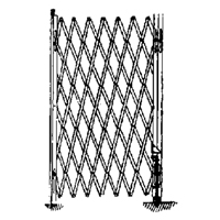Galvanized Folding Security Gates, Fixed Single Folding, 4' L x 6' H Expanded Northern Industrial Supply Inc.