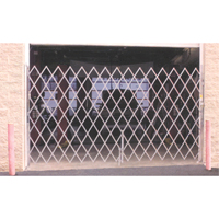 Galvanized Folding Security Gates, Fixed Single Folding, 4' L x 6' H Expanded Northern Industrial Supply Inc.