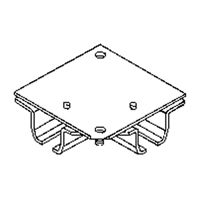 Raccord pour joint d'angle de 90° pour murs-rideaux mont&eacute;s au plafond Northern Industrial Supply Inc.