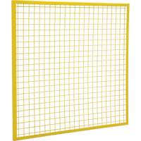 Composantes pour partitions & cloisons grillag&eacute;es - Panneaux, 4' h x 4' la, Jaune Northern Industrial Supply Inc.