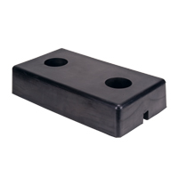 Molded Dock Bumpers, Rubber, 18" W x 4" D x 10" H Northern Industrial Supply Inc.